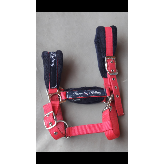 Licol fouganza moumoute rouge/rose