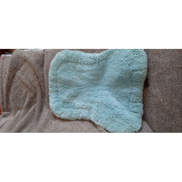 Amortisseur taille poney mouton bleu et marron BE