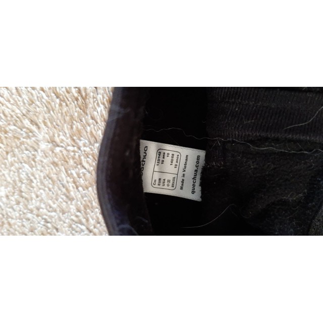 Veste polaire noir deux poches Taille 10 ans Quechua