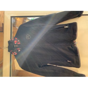 Sweat hv polo fleuri noir excellent état