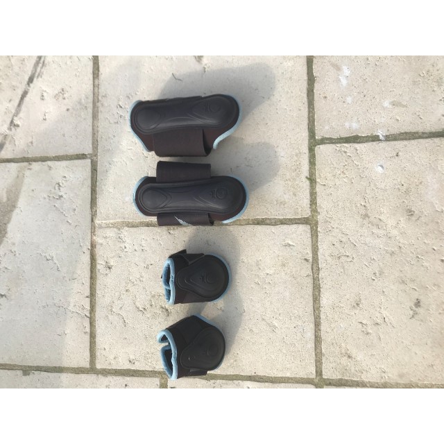 Guêtres fouganza marron et bleu