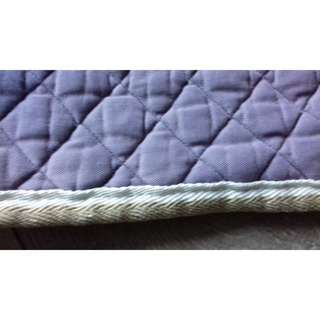 tapis elizabeth greenwood bleu avec renfort mouton au garrot