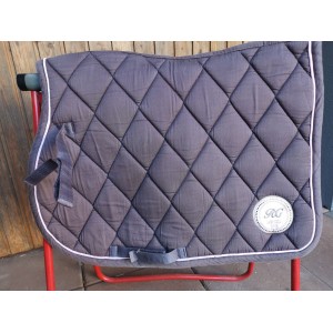 Tapis Lamicell brun liseré rose taille cheval