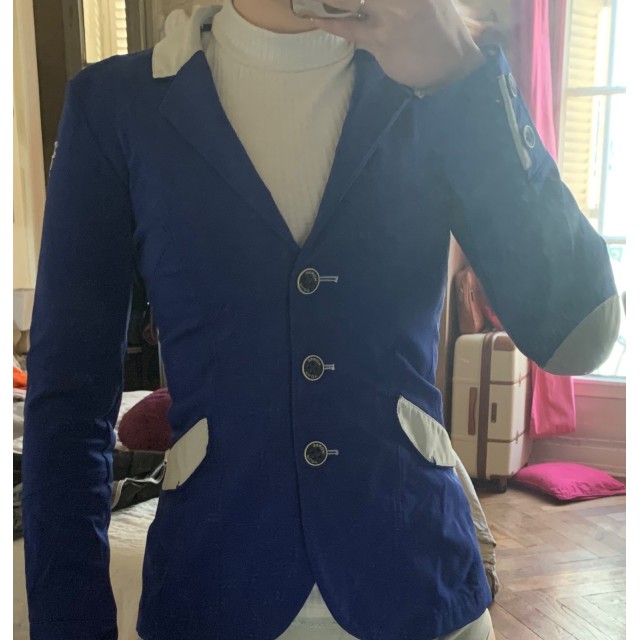 Veste Horse Pilot bleue électrique