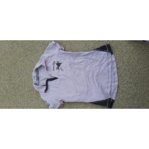 Polo rose pâle et gris