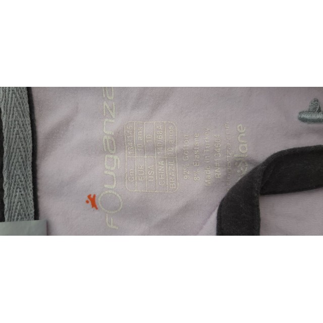 Polo rose pâle et gris