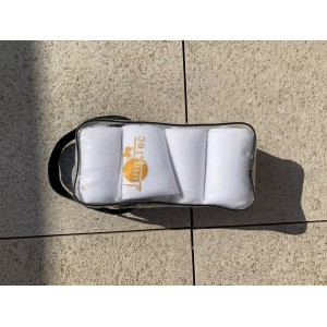 Bande de polo rouge et blanche taille poney bonne état