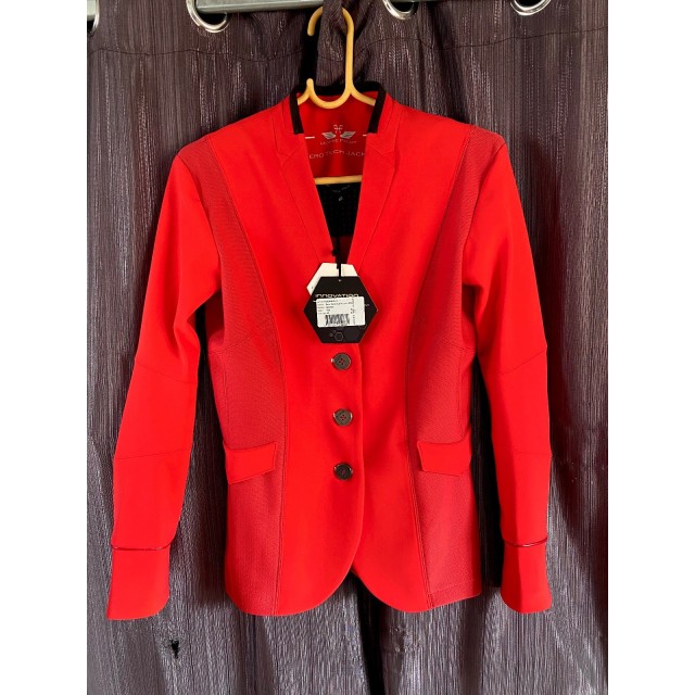 Veste de concours Horse Pilot rouge neuve
