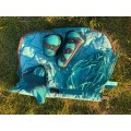 Ensemble bleu turquoise