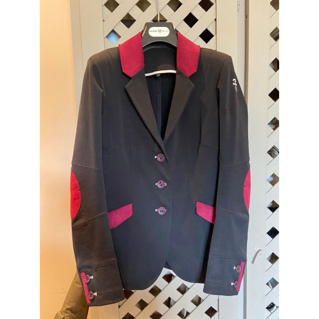 Veste Horse Pilot T38 Noir et Bordeaux
