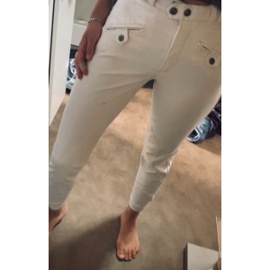 Pantalon concours blanc Nicolas Touzaint