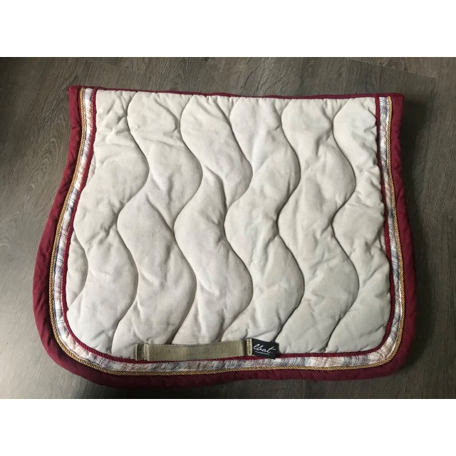 Tapis LBAT beige et rouge bordeaux