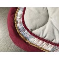 Tapis LBAT beige et rouge bordeaux
