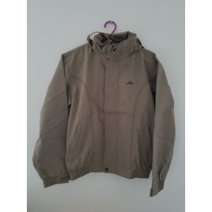 Blouson capuche beige