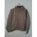 Blouson capuche beige
