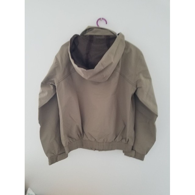Blouson capuche beige