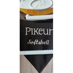 Veste Softshell Pikeur taille 42 noir avec des détales rouge et gris