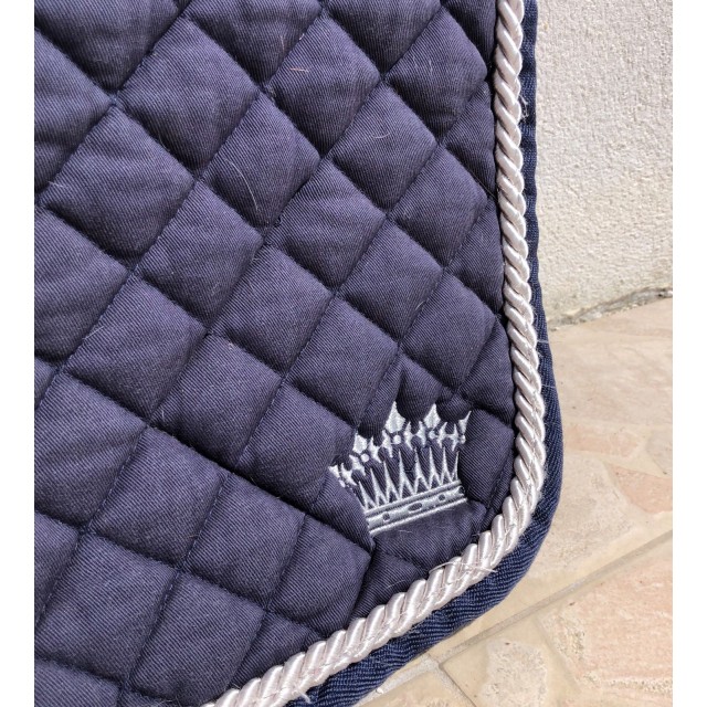 Tapis d'équitation bleu marine