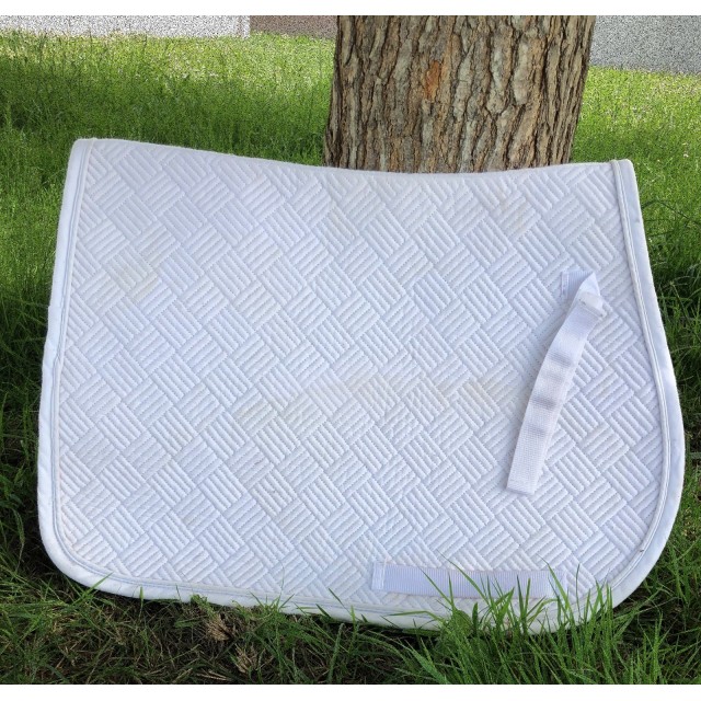 Tapis d'équitation blanc