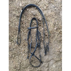 Bridon cuir noir