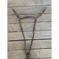 Collier de chasse pour mono quartier cuir et élastiquesmarron