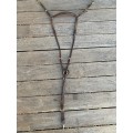 Collier de chasse pour mono quartier cuir et élastiquesmarron