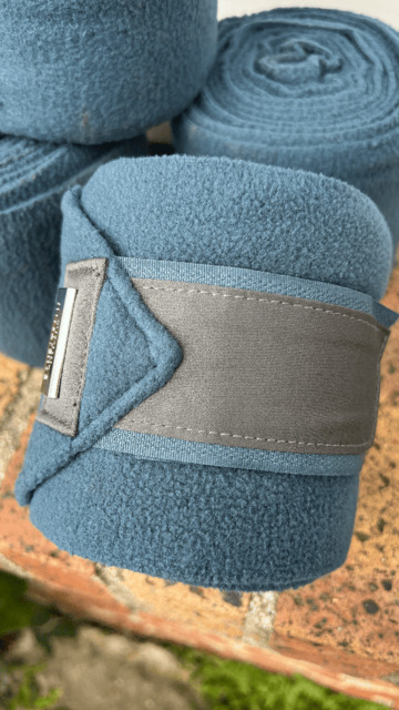 Ensemble tapis et bandes de polo Equestrian Stockholm bleu