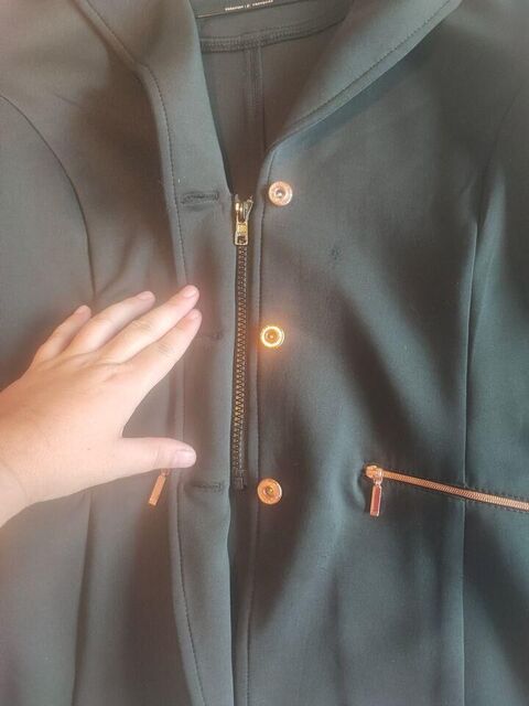 Veste de concours noire et rose gold