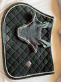 ensemble tapis et bonnet Kentucky vert sapin velvet