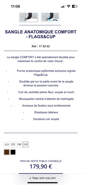 Sangle anatomique comfort
