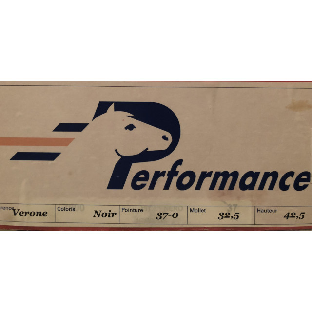 Bottes Performance "Verone" noires taille 37