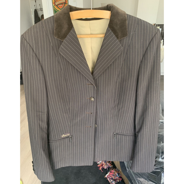 Veste pikeur skarlett rayée marron