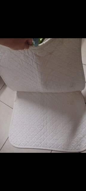 Tapis de selle de concours blanc