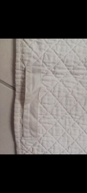 Tapis de selle de concours blanc