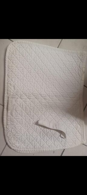 Tapis de selle de concours blanc