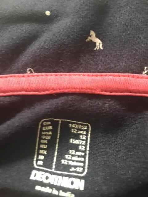 polo fille bleu marine fouganza