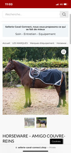 couvre reins imper doublé polaire Rambo bleu