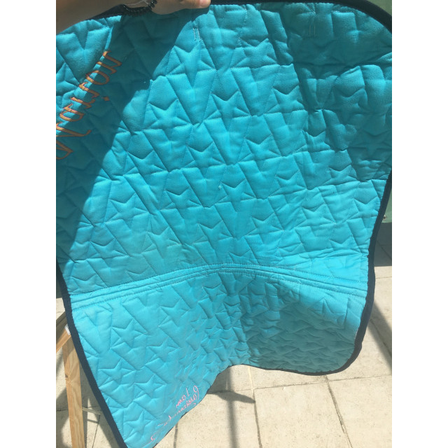 Tapis de selle turquoise