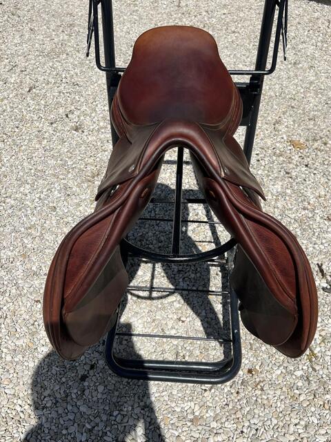 SELLE HERMES CAVALE taille 17 irish/taupe MIXTE 2019 PARFAIT ETAT + BOITE HERMES