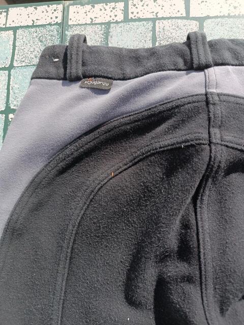 Pantalon d'équitation Fouganza noir et gris