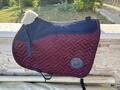Tapis de selle mixte bordeaux