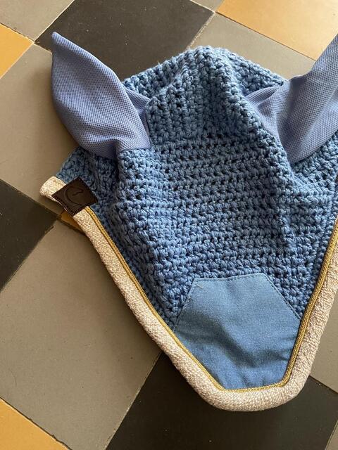Bonnet anti-mouche Equithème bleu