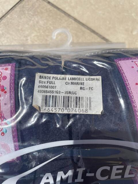 bande polaire lamicell taille cheval marine