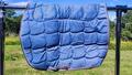 Tapis bleu taille poney Fouganza