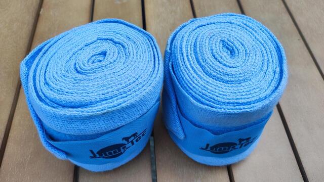 Deux bandes de polo bleu ciel Jumptec