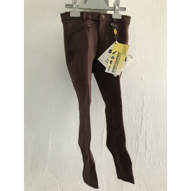 Pantalon équitation enfant marron