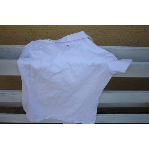 Polo blanc avec photo cheval drole