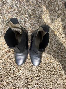 boots cuir noir