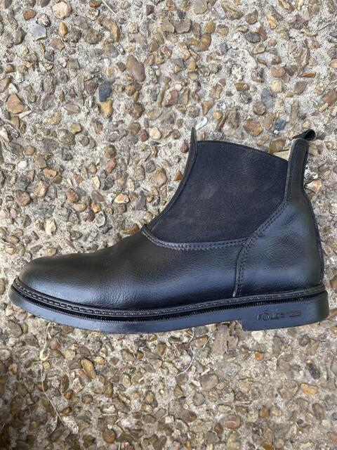 boots cuir noir