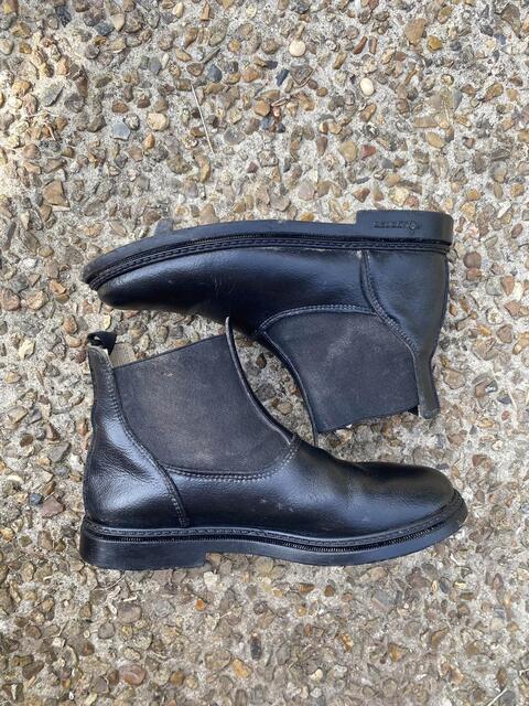 boots cuir noir
